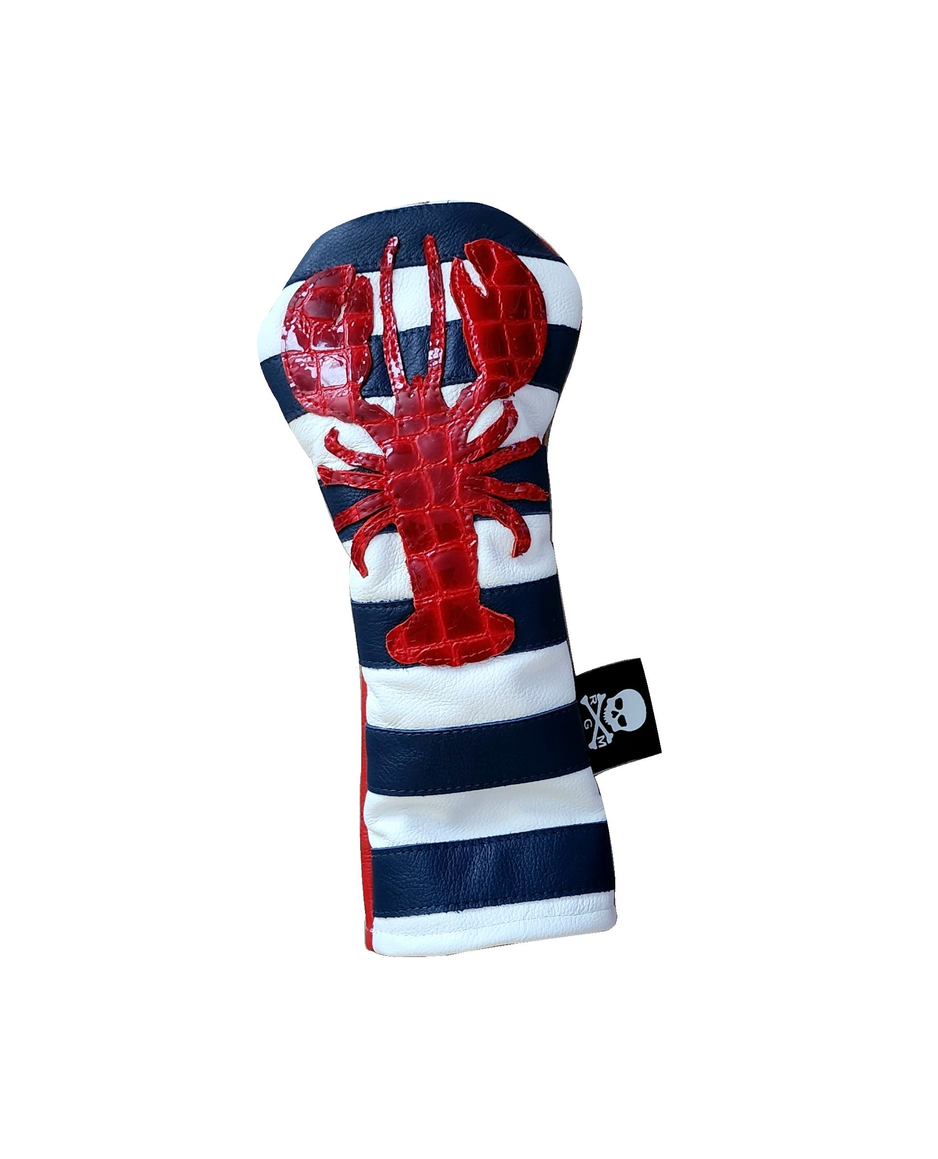 One-Of-A-Kind! The Rugby Stripe Alligator Lobster Driver Headcover - Robert Mark Golf