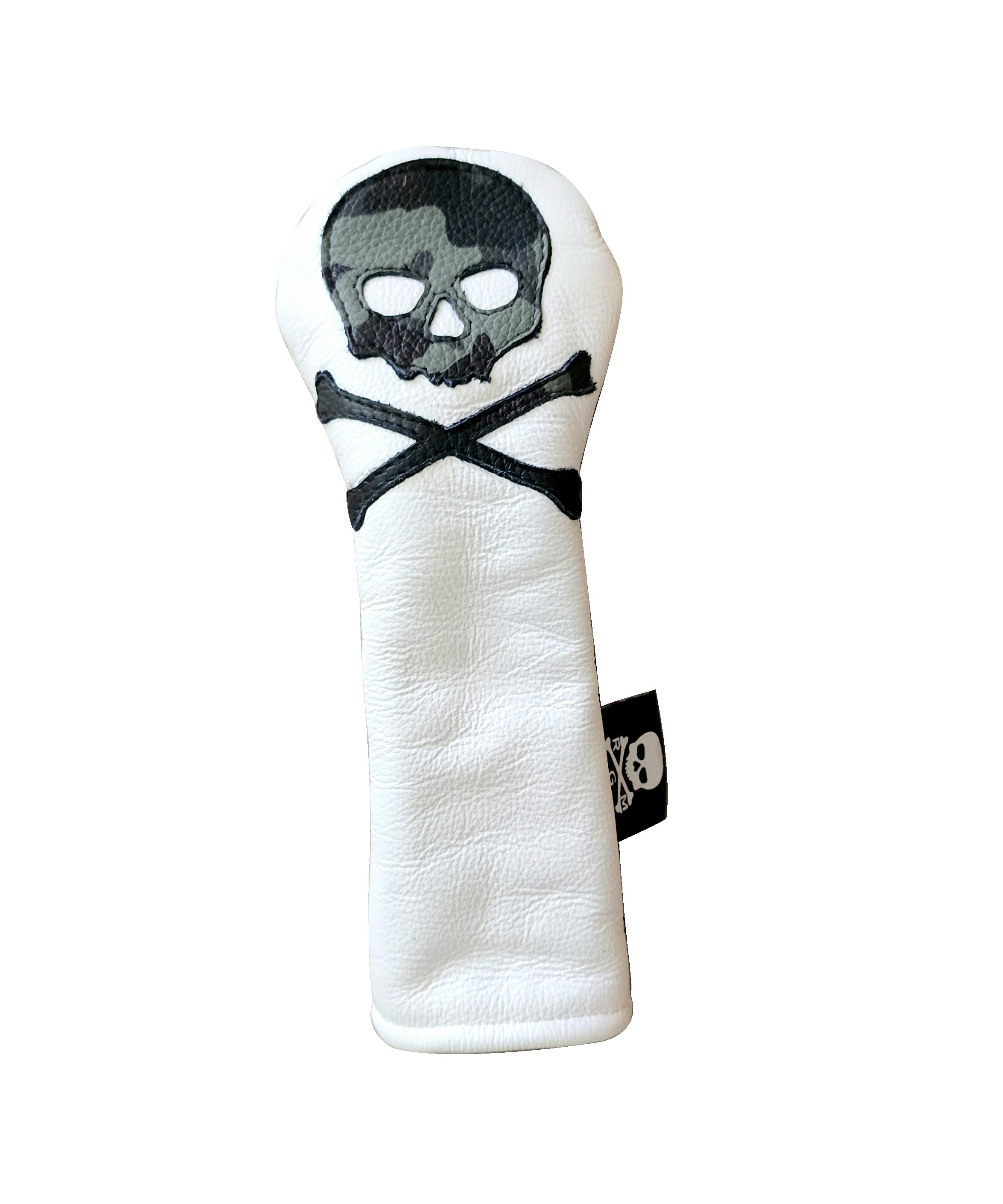 Urban Camo Skull & Bones Hybrid headcover. - Robert Mark Golf