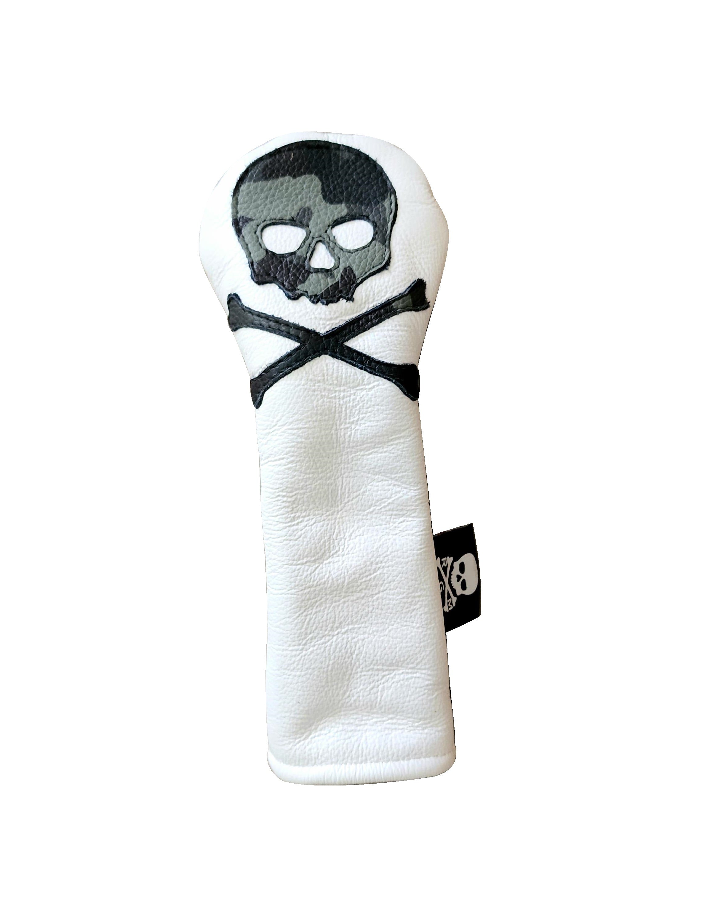 Urban Camo Skull & Bones Hybrid headcover. - Robert Mark Golf