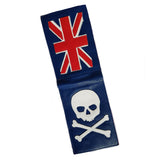 NEW! Union Jack Flag Skull & Bones Scorecard Holder - Robert Mark Golf