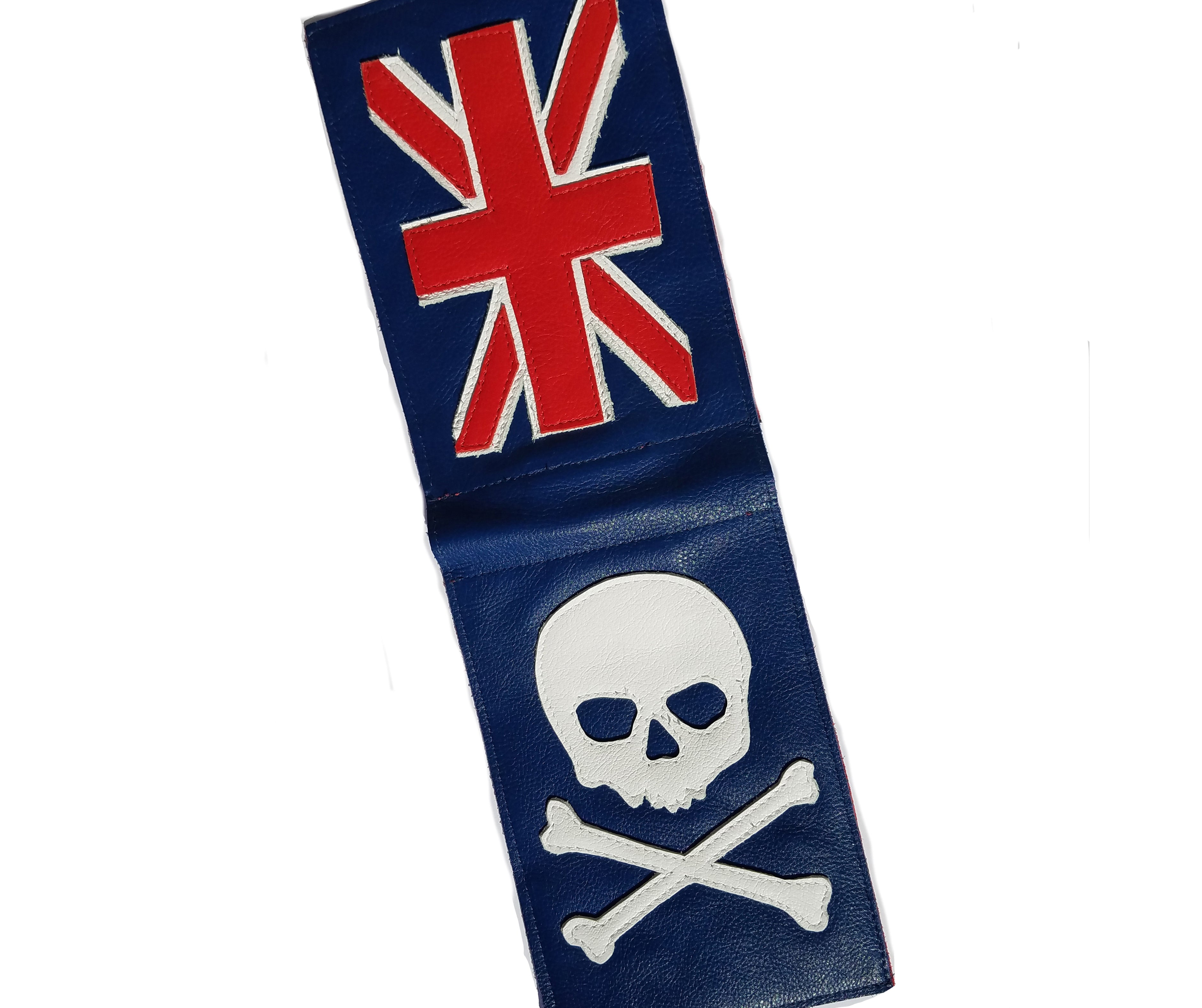 NEW! Union Jack Flag Skull & Bones Scorecard Holder - Robert Mark Golf