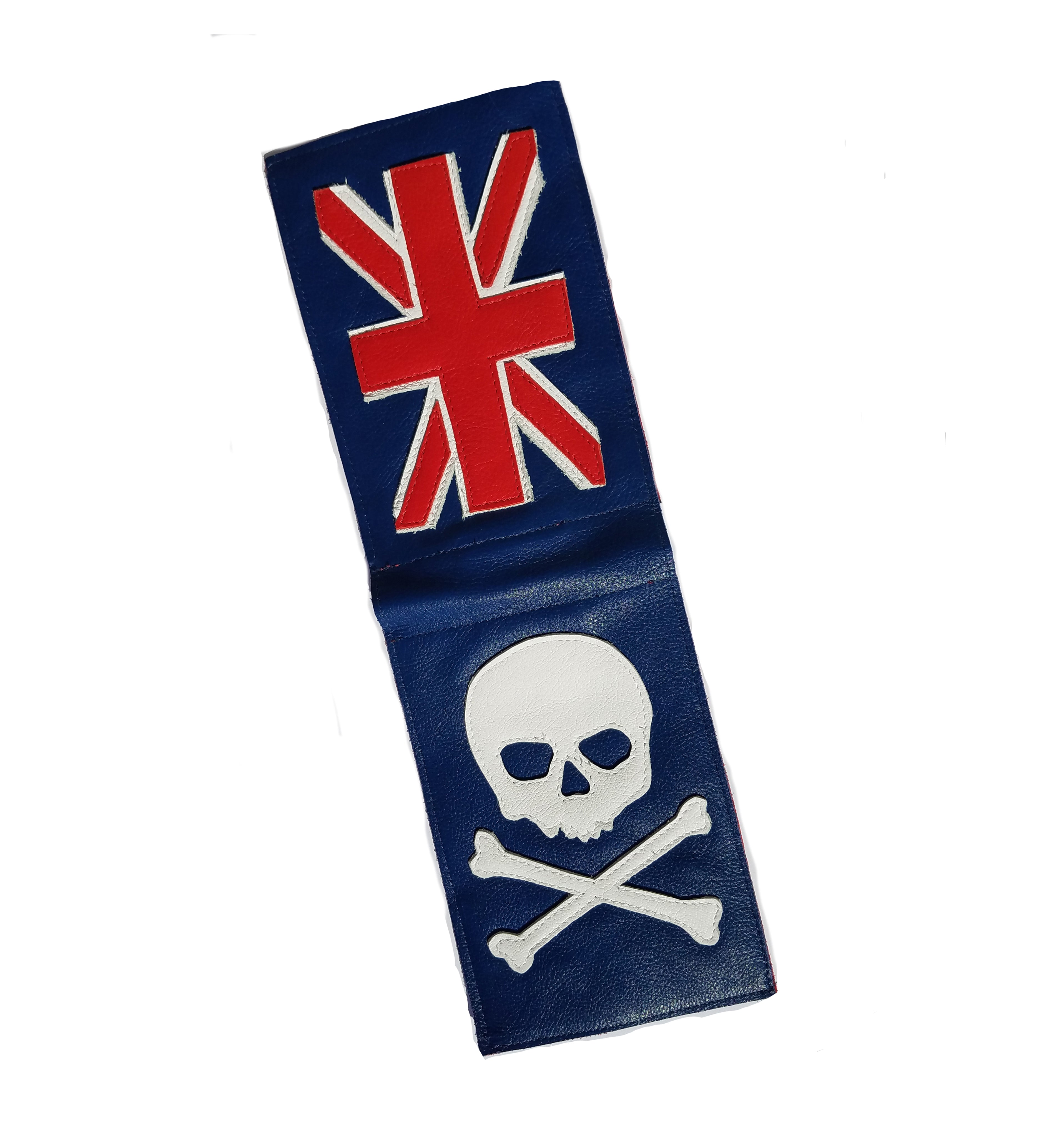 NEW! Union Jack Flag Skull & Bones Scorecard Holder - Robert Mark Golf