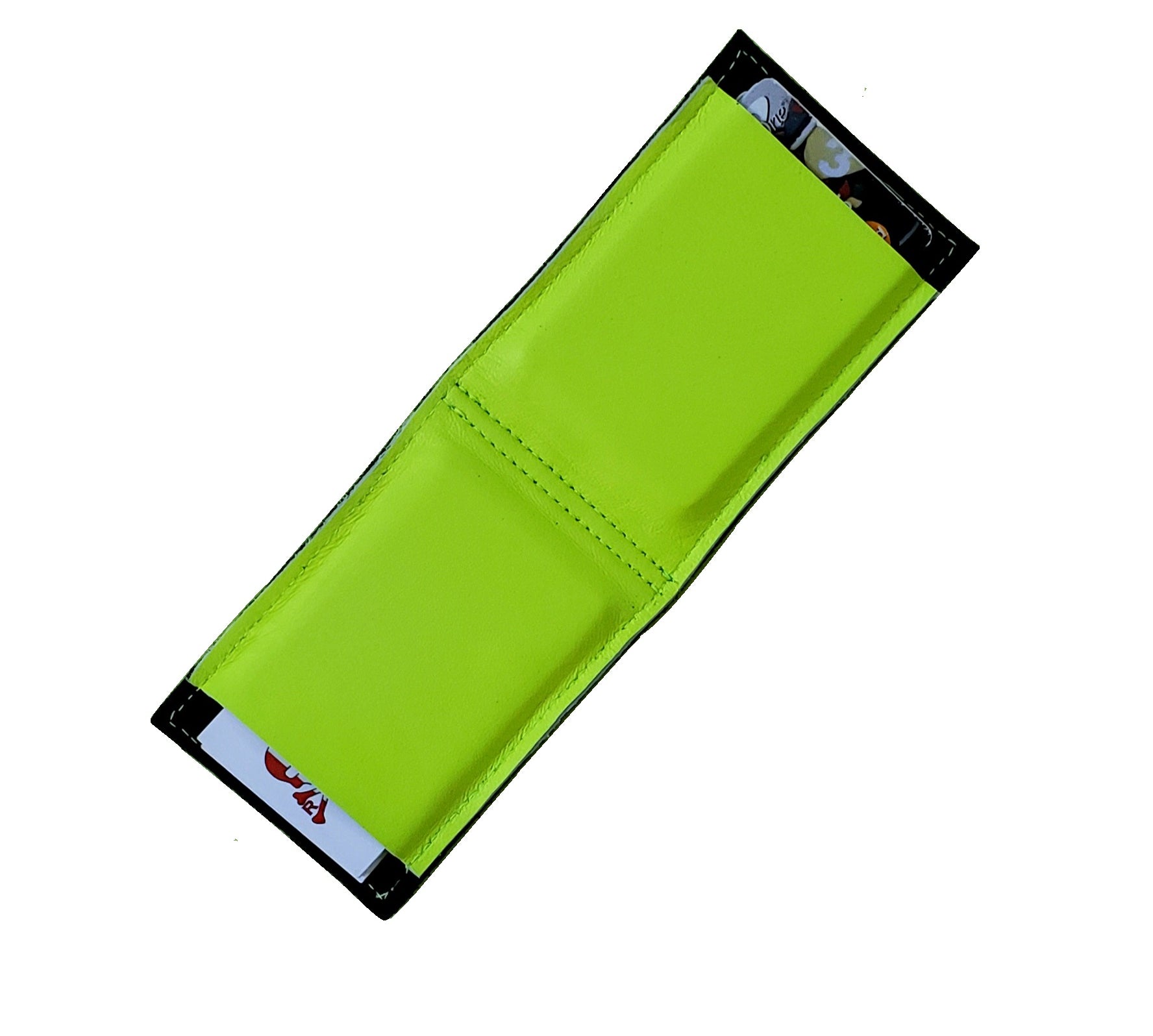 RMG Black Alligator Embossed / Neon Yellow Leather Cash Cover - Robert Mark Golf