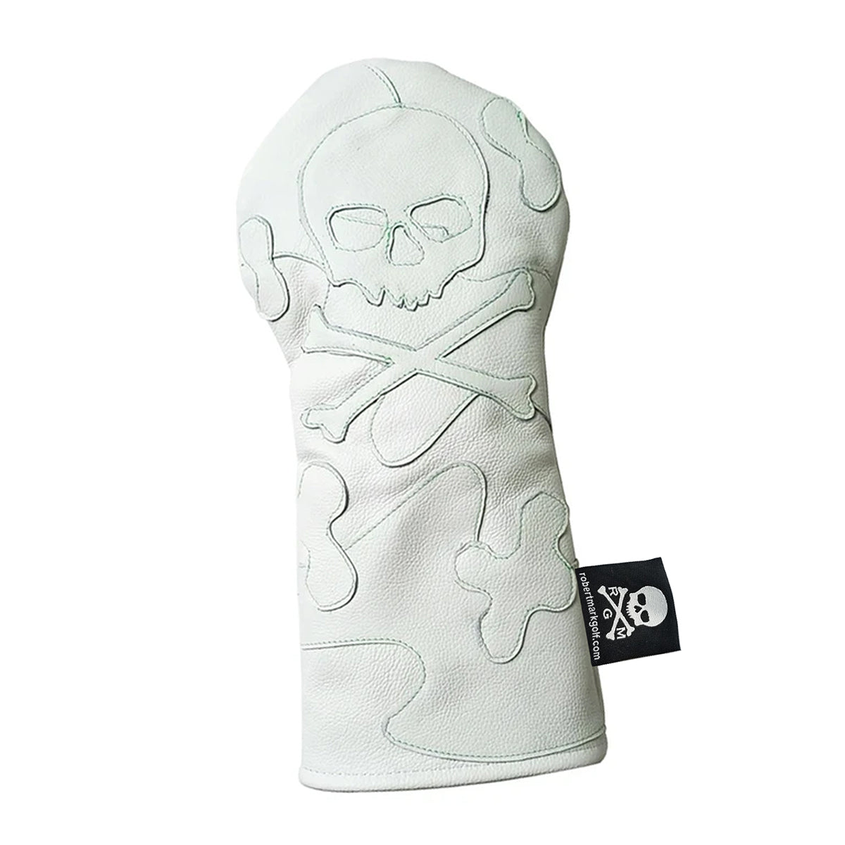 NEW! LTD Edition Whiteout Blizzard Camo Skull & Bones Headcover - Robert Mark Golf