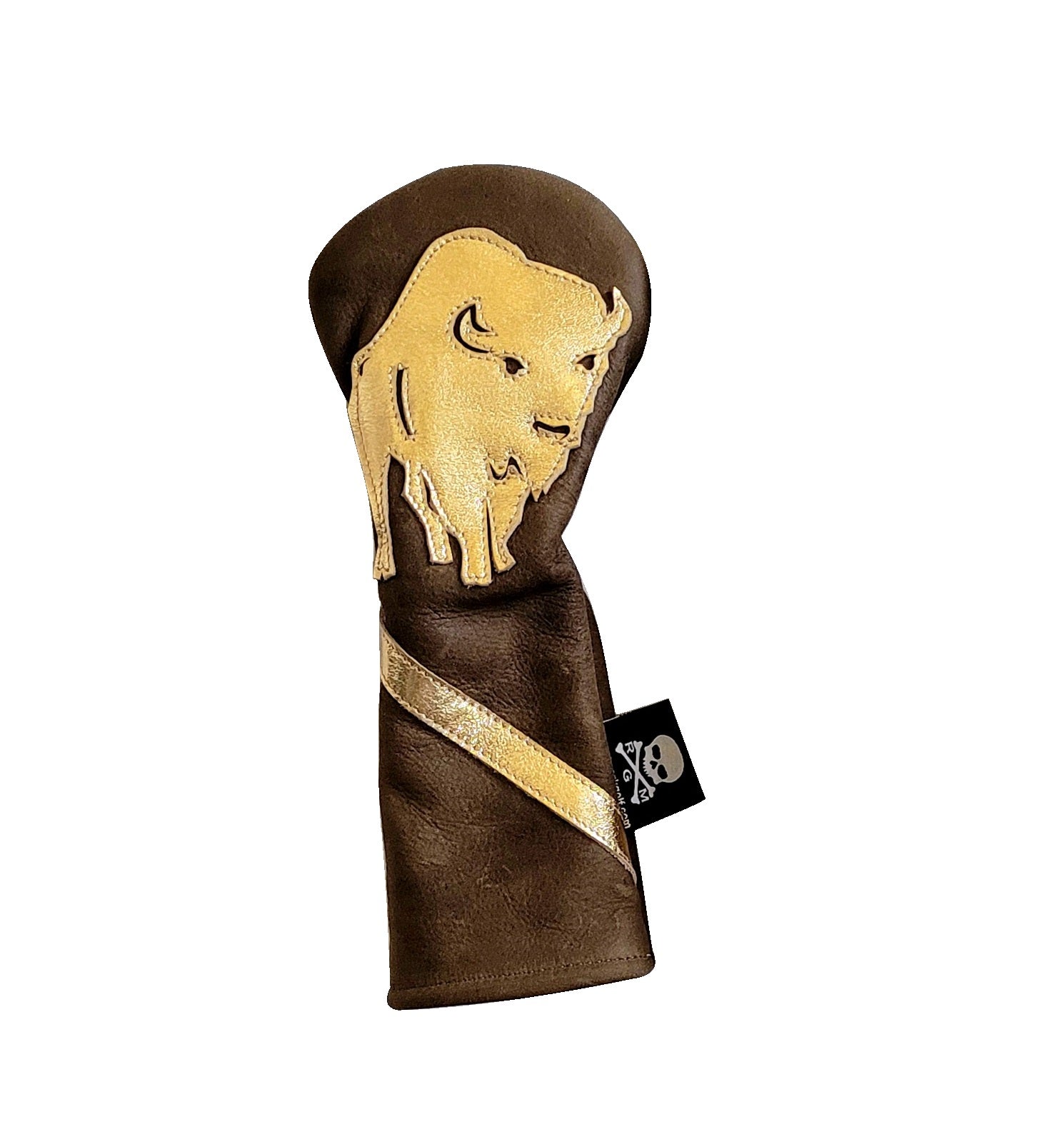 One Of A Kind! The Bourbon Inspired Golden Buffalo Fairway Wood Headcover #2! - Robert Mark Golf