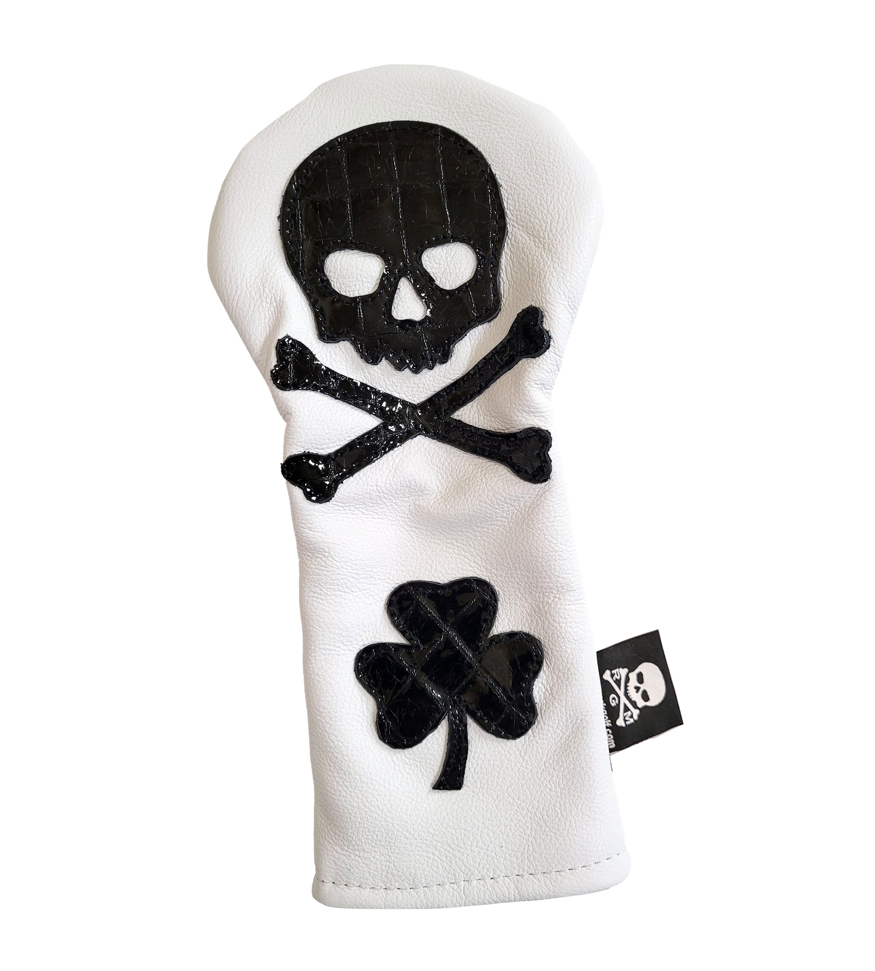 One-Of-A-Kind! Skull & Bones Shamrock Fairway Wood Cover - Robert Mark Golf