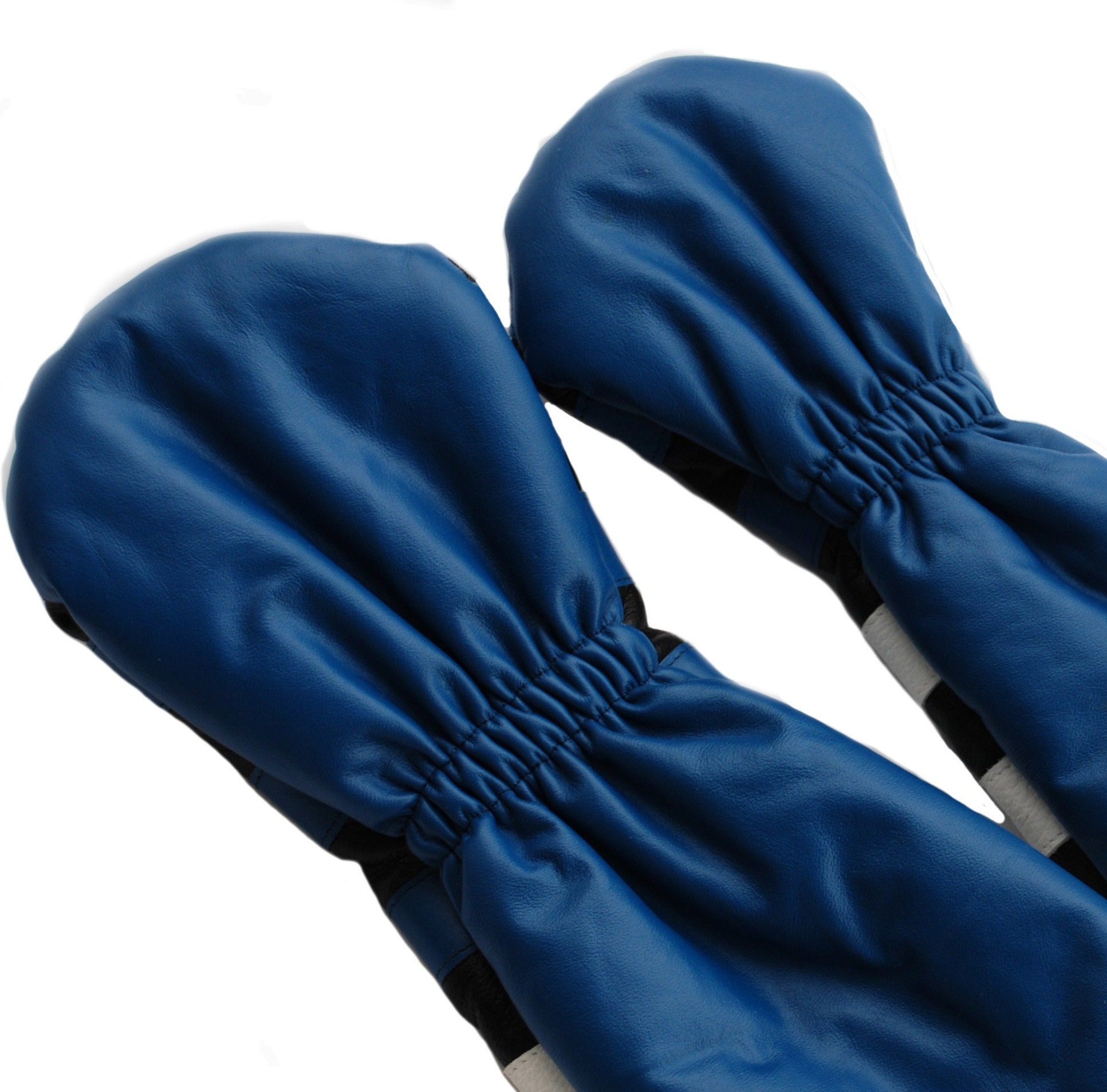 Blue Rugby Stripe with Skull & Bones Pair of Headcovers - Robert Mark Golf