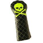 Quilted Neon Skull & Bones Driver Headcover - Robert Mark Golf