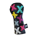 One-Of-A-Kind! The Black "Dancing X's" Hybrid Headcover - Robert Mark Golf
