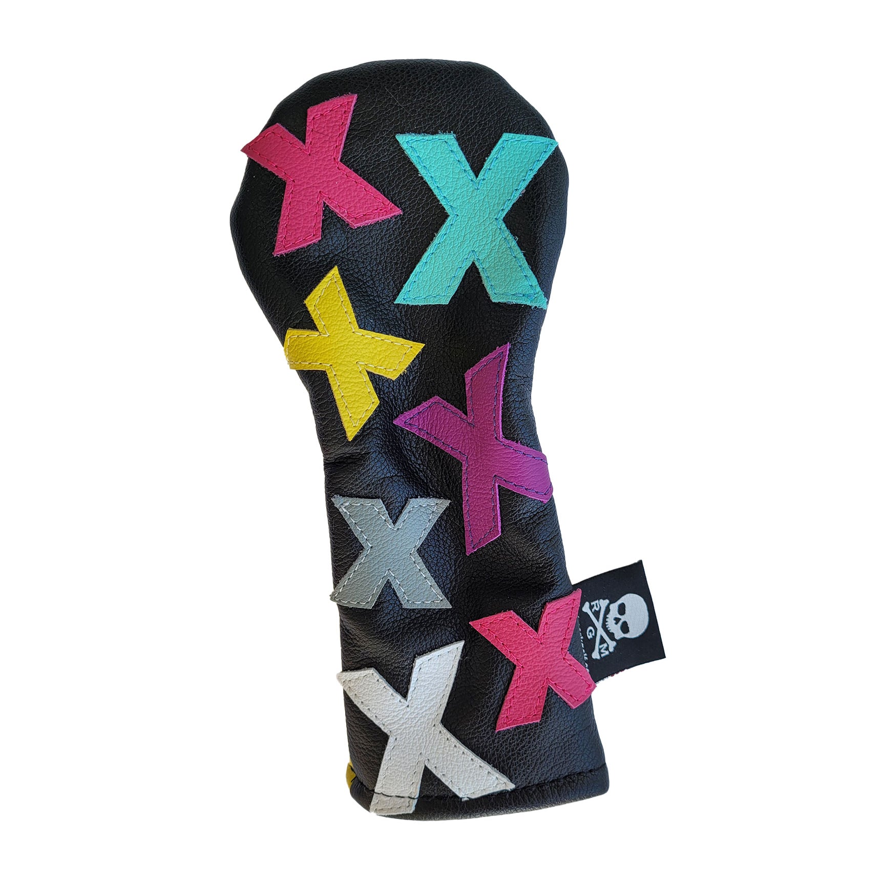 One-Of-A-Kind! The Black "Dancing X's" Hybrid Headcover - Robert Mark Golf