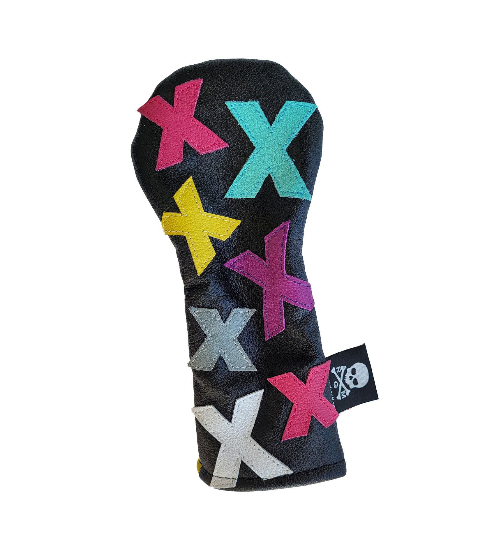 One-Of-A-Kind! The Black "Dancing X's" Hybrid Headcover - Robert Mark Golf