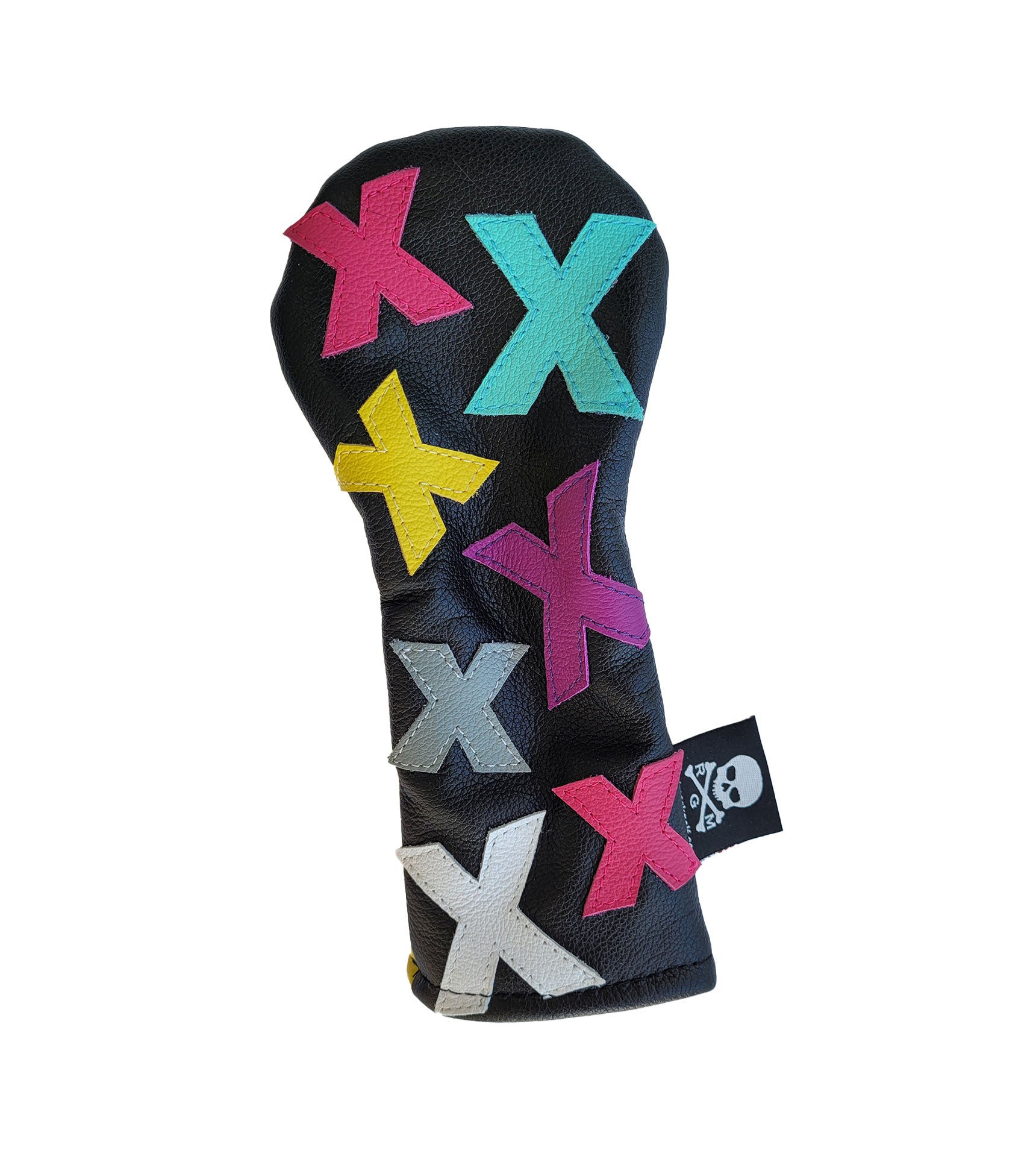 One-Of-A-Kind! The Black "Dancing X's" Hybrid Headcover - Robert Mark Golf
