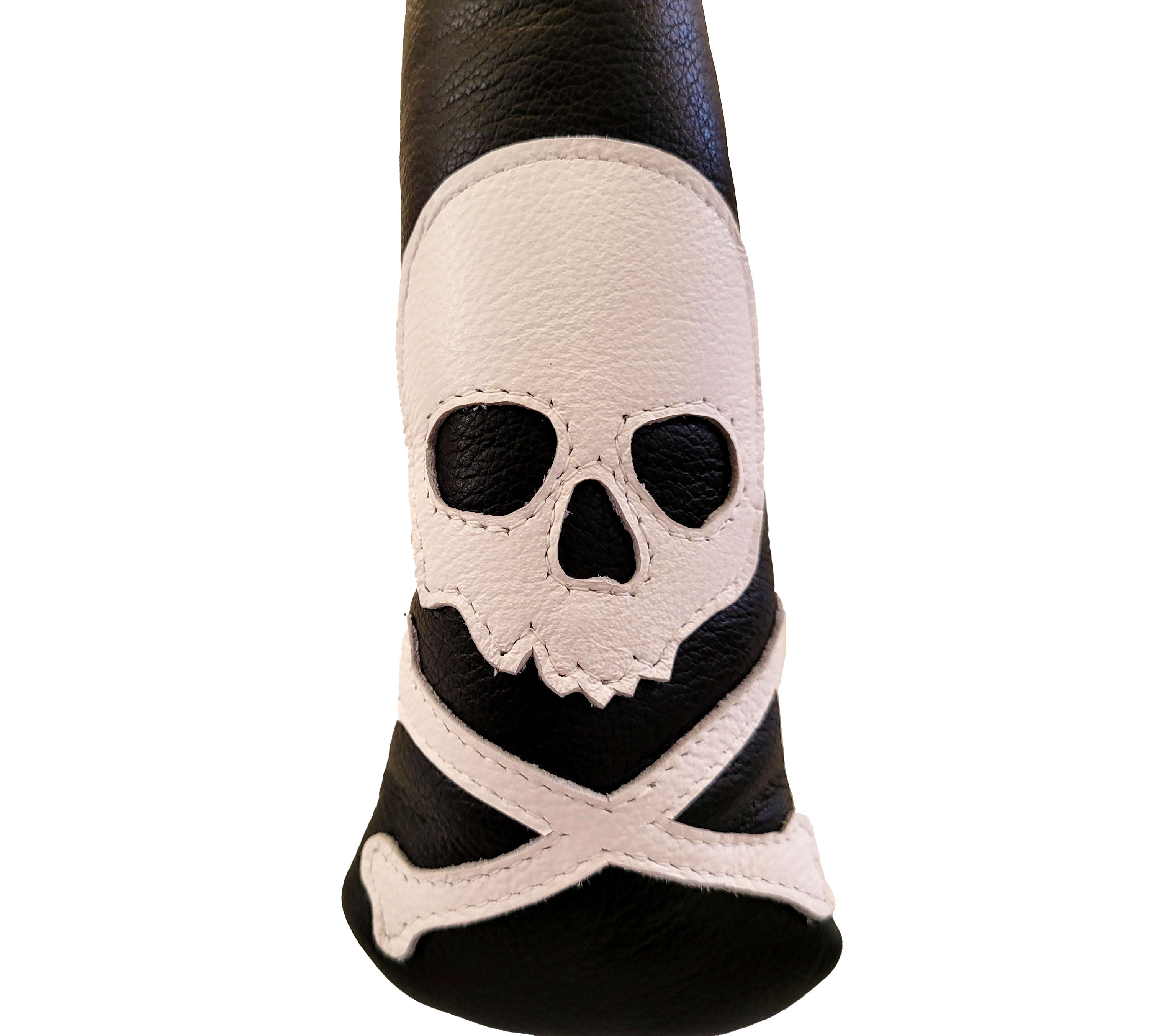 One-Of-A-Kind! Skull & Bones Monochromatic Blade Putter Headcover - Robert Mark Golf