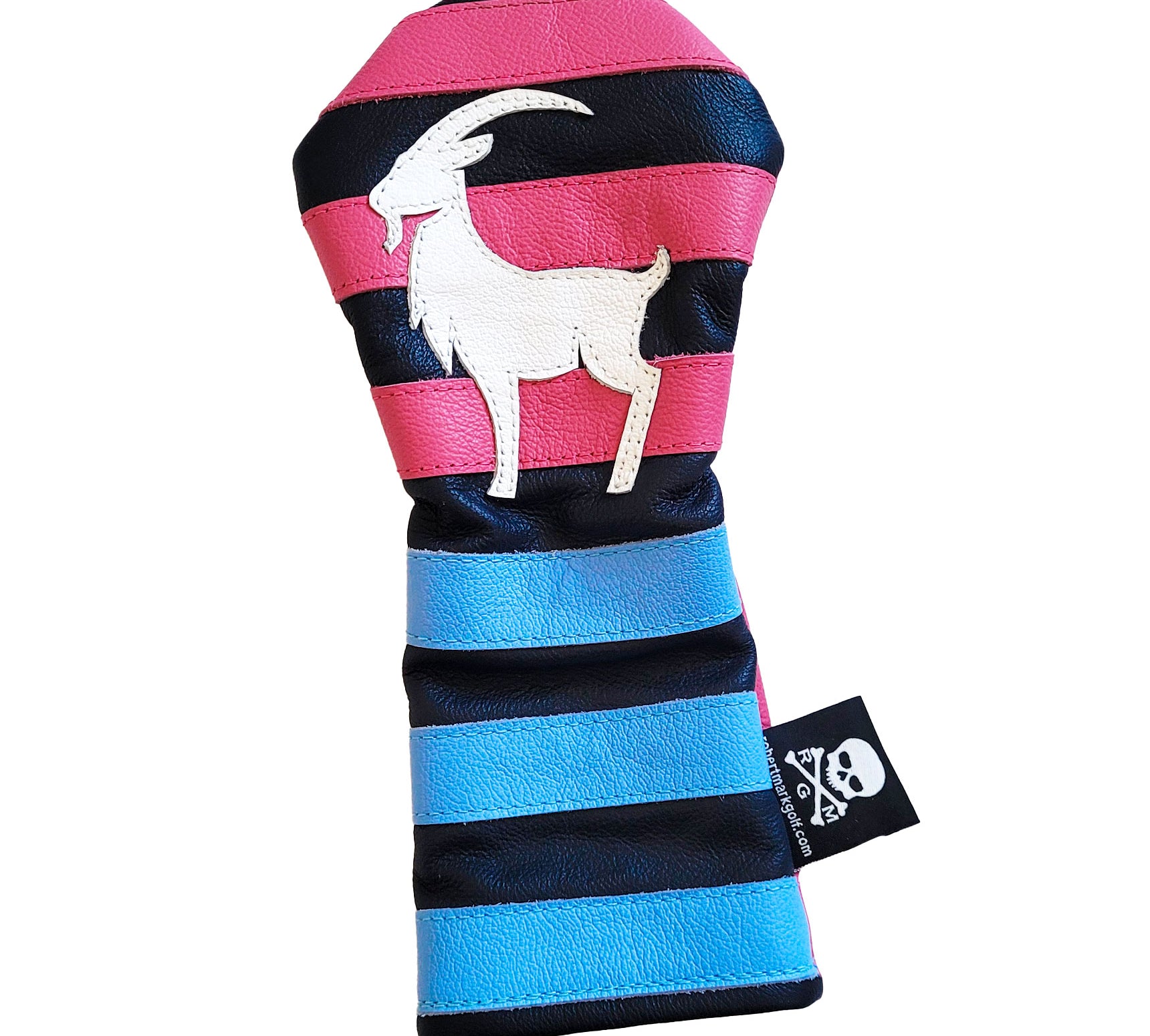 One-Of-A-Kind! The "GOAT" Rugby Stripes Fairway Wood Headcover - Robert Mark Golf