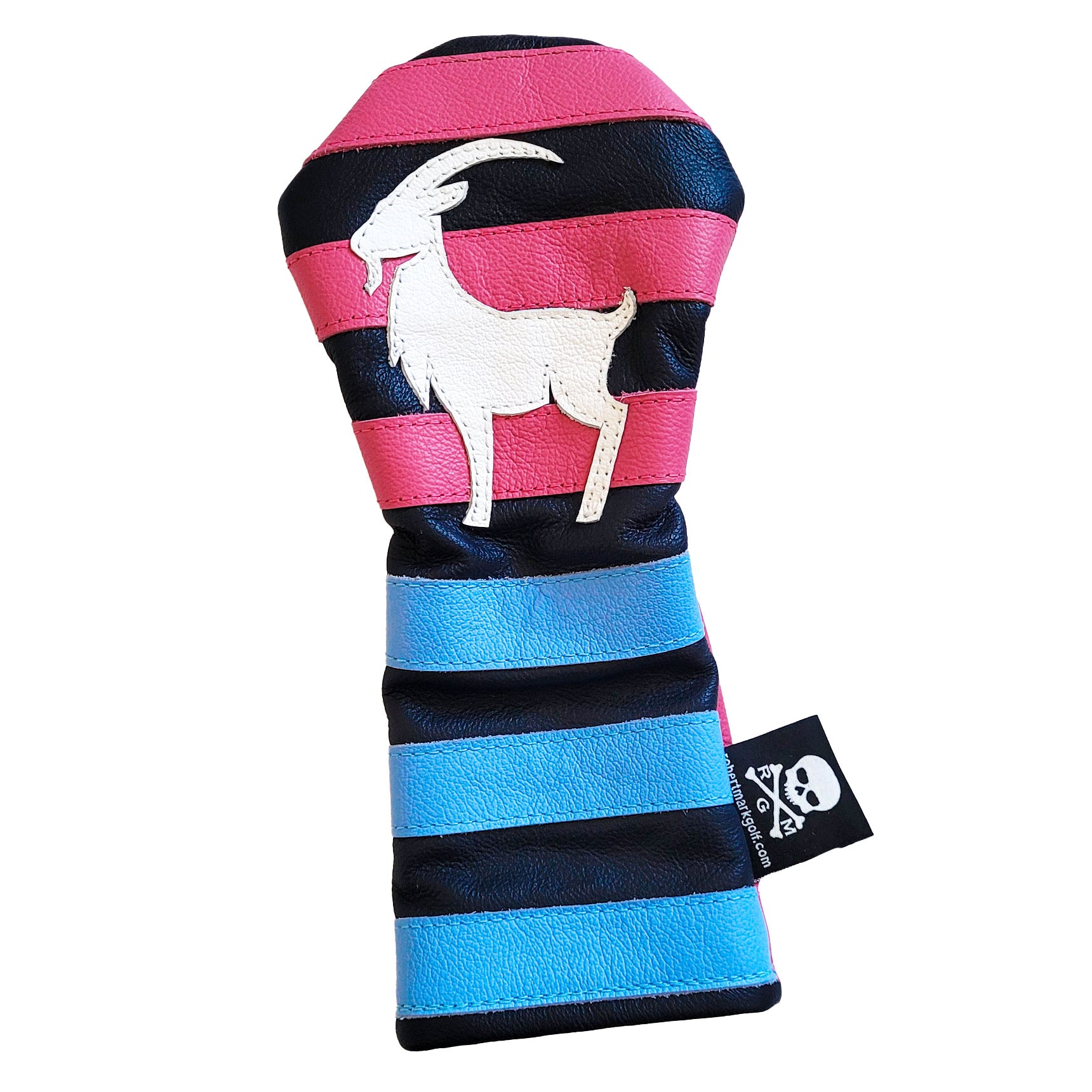 One-Of-A-Kind! The "GOAT" Rugby Stripes Fairway Wood Headcover - Robert Mark Golf