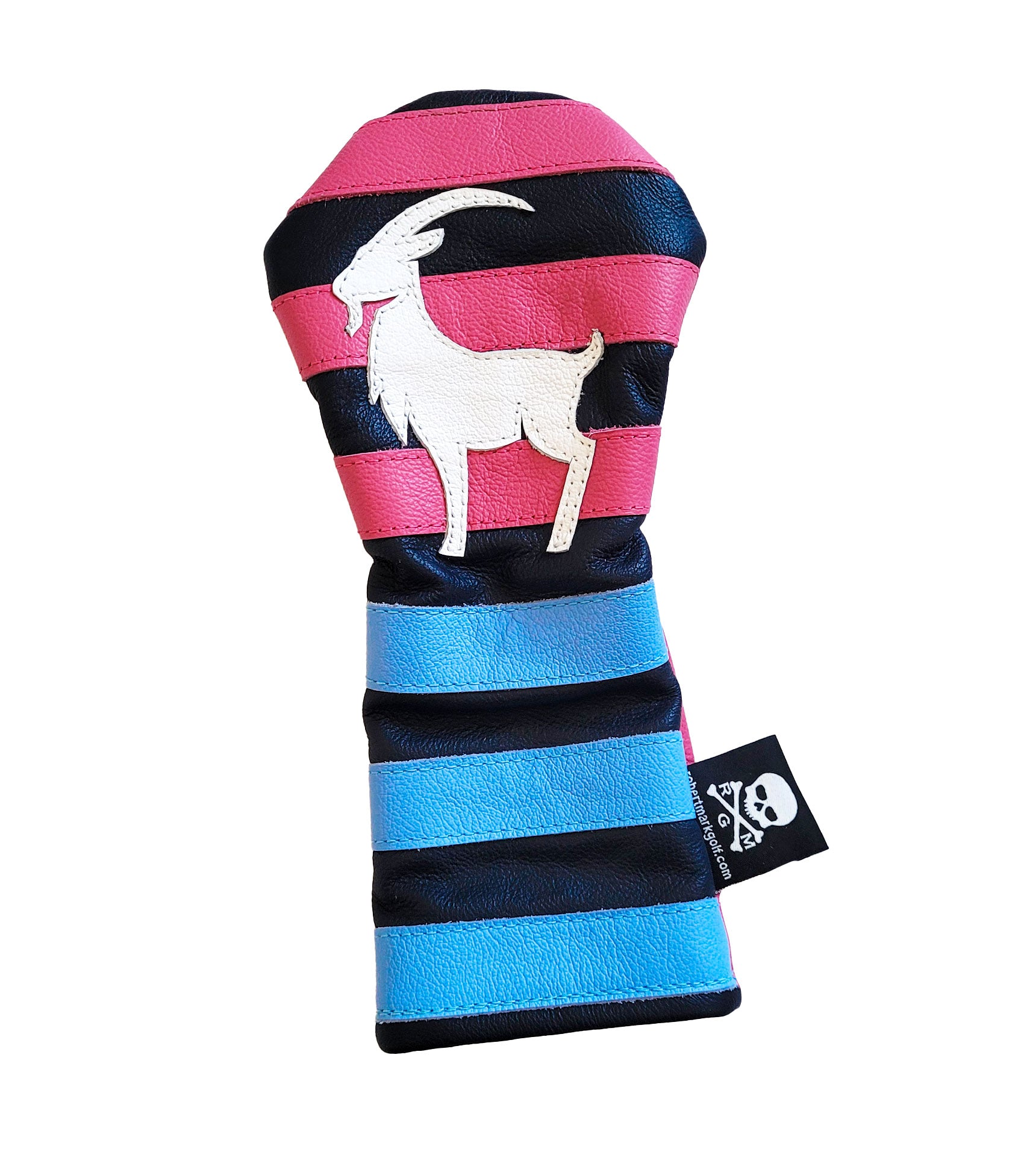 One-Of-A-Kind! The "GOAT" Rugby Stripes Fairway Wood Headcover - Robert Mark Golf