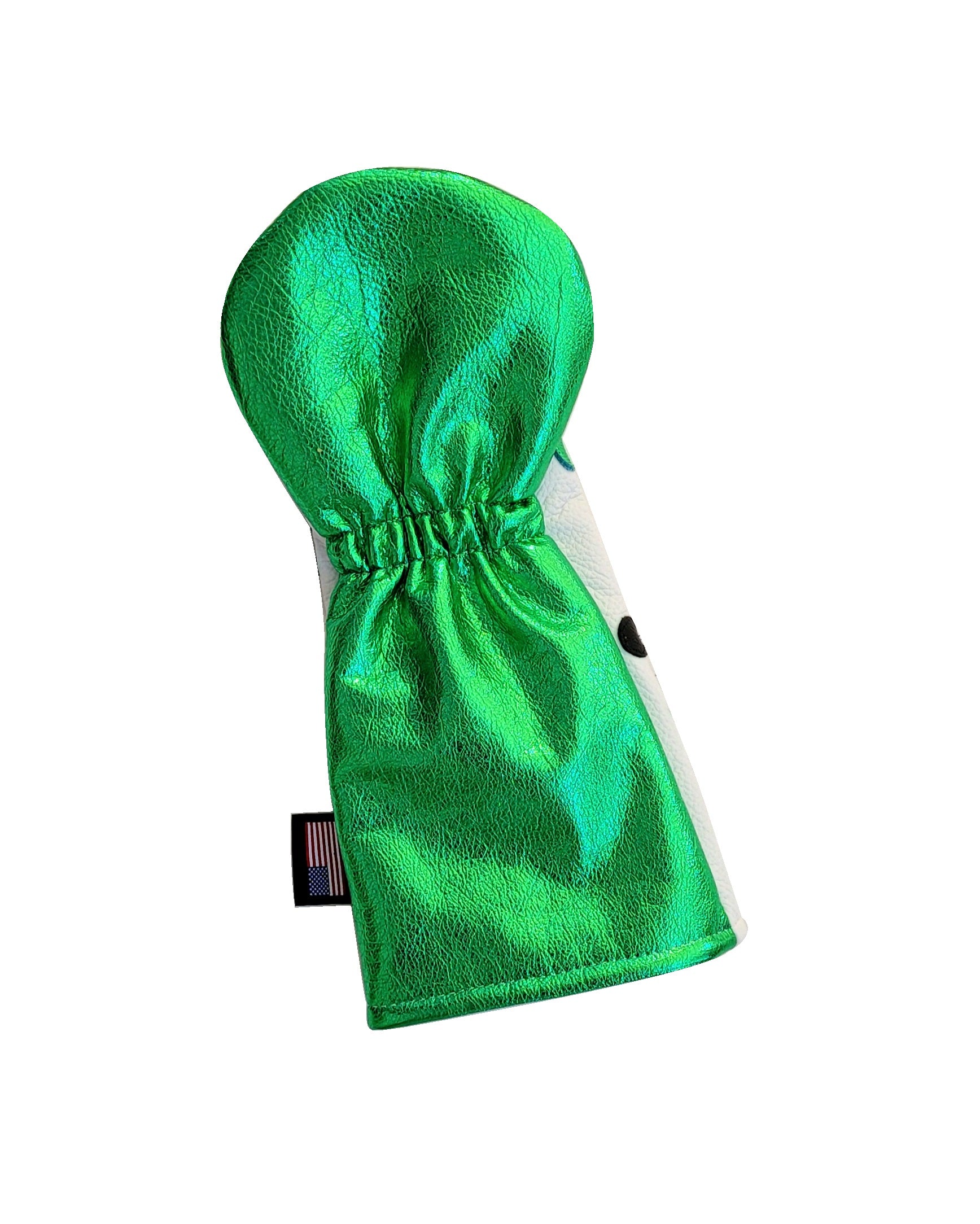 Limited Edition! Metallic Green Dancing "Angry Bombs" Driver Headcover - Robert Mark Golf