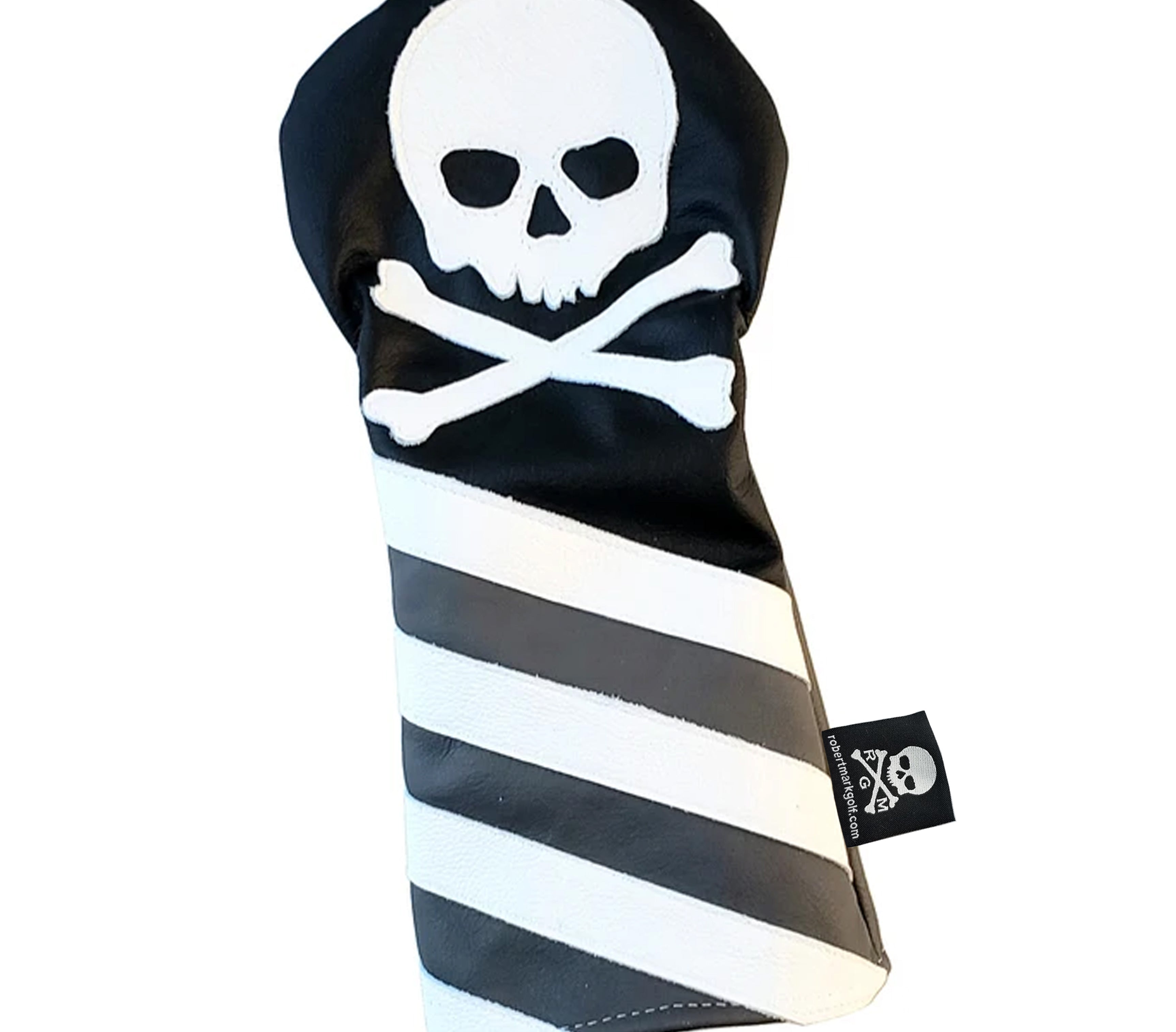NEW! Monochromatic Skull & Bones USA Flag Headcover - Robert Mark Golf