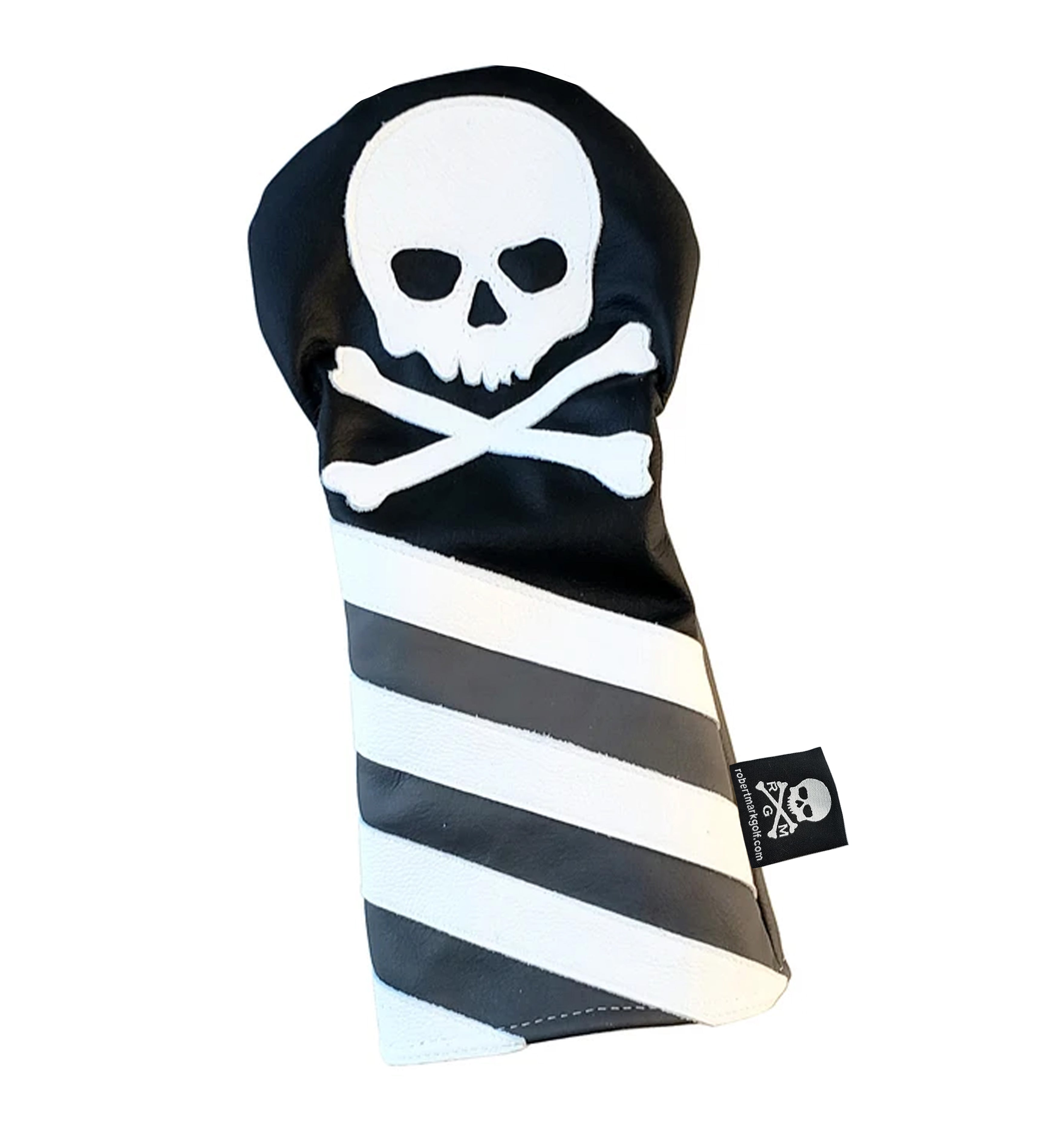 Monochromatic Skull & Bones USA Flag Headcover - Robert Mark Golf
