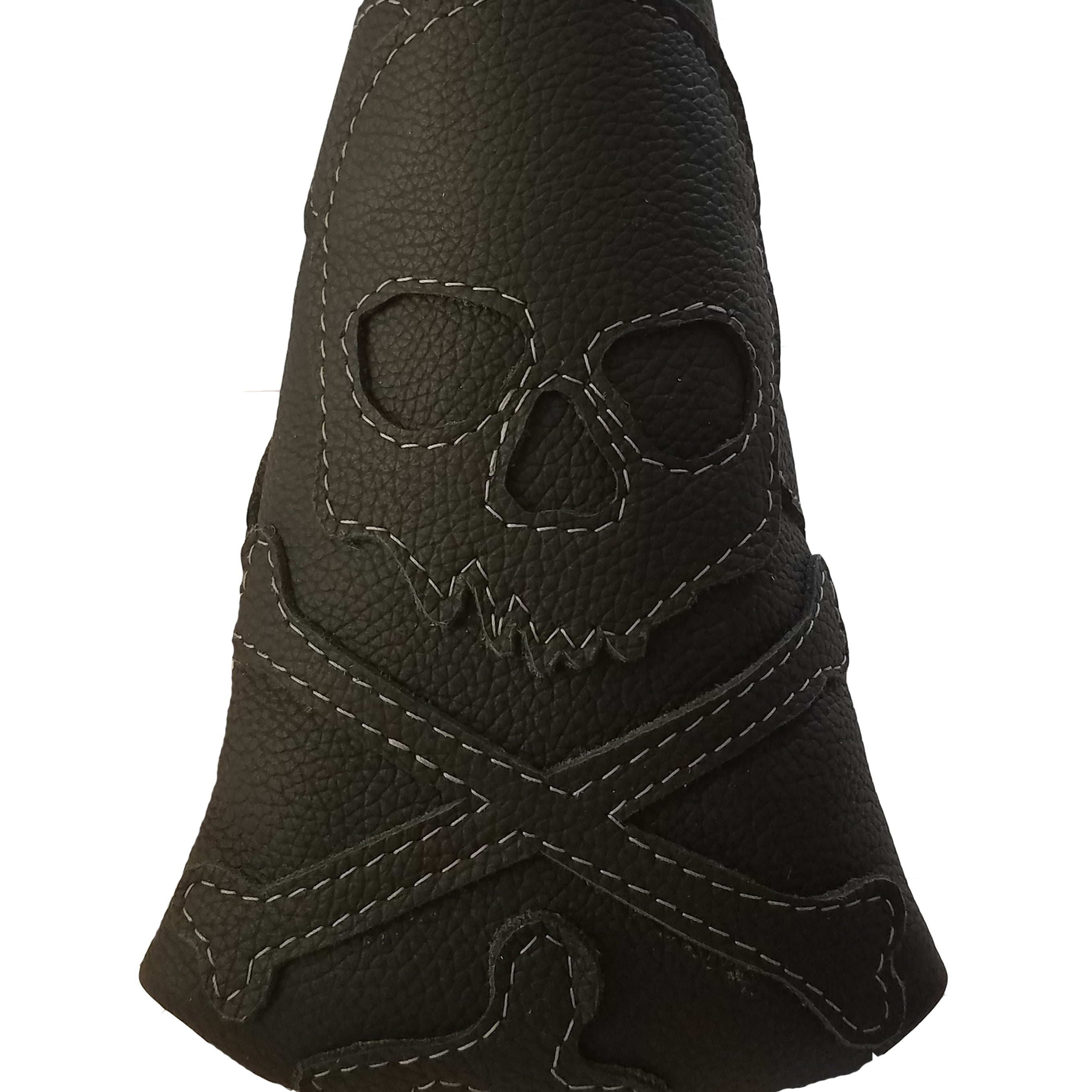The "Murdered Out" White Stitched Putter Cover - Robert Mark Golf