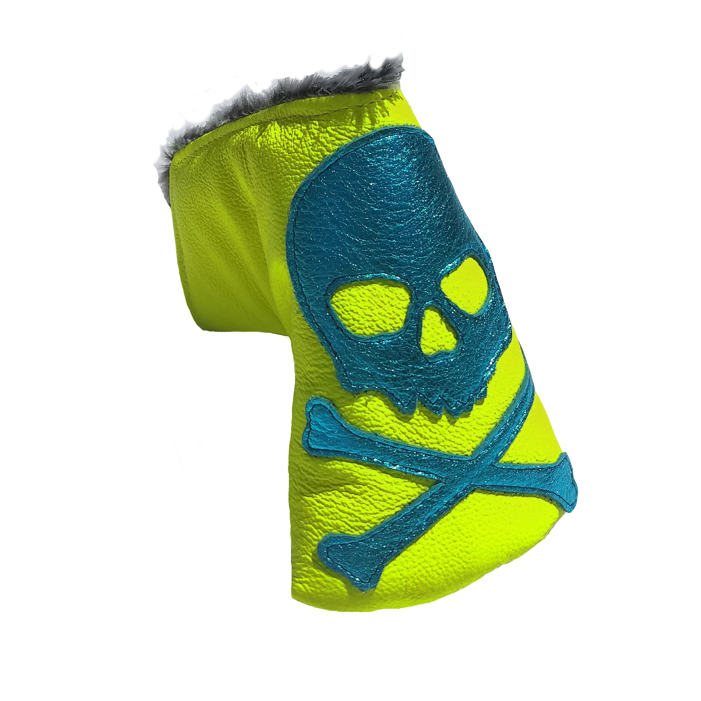 Limited Edition! The RMG Skull & Bones Neon Putter Cover - Robert Mark Golf