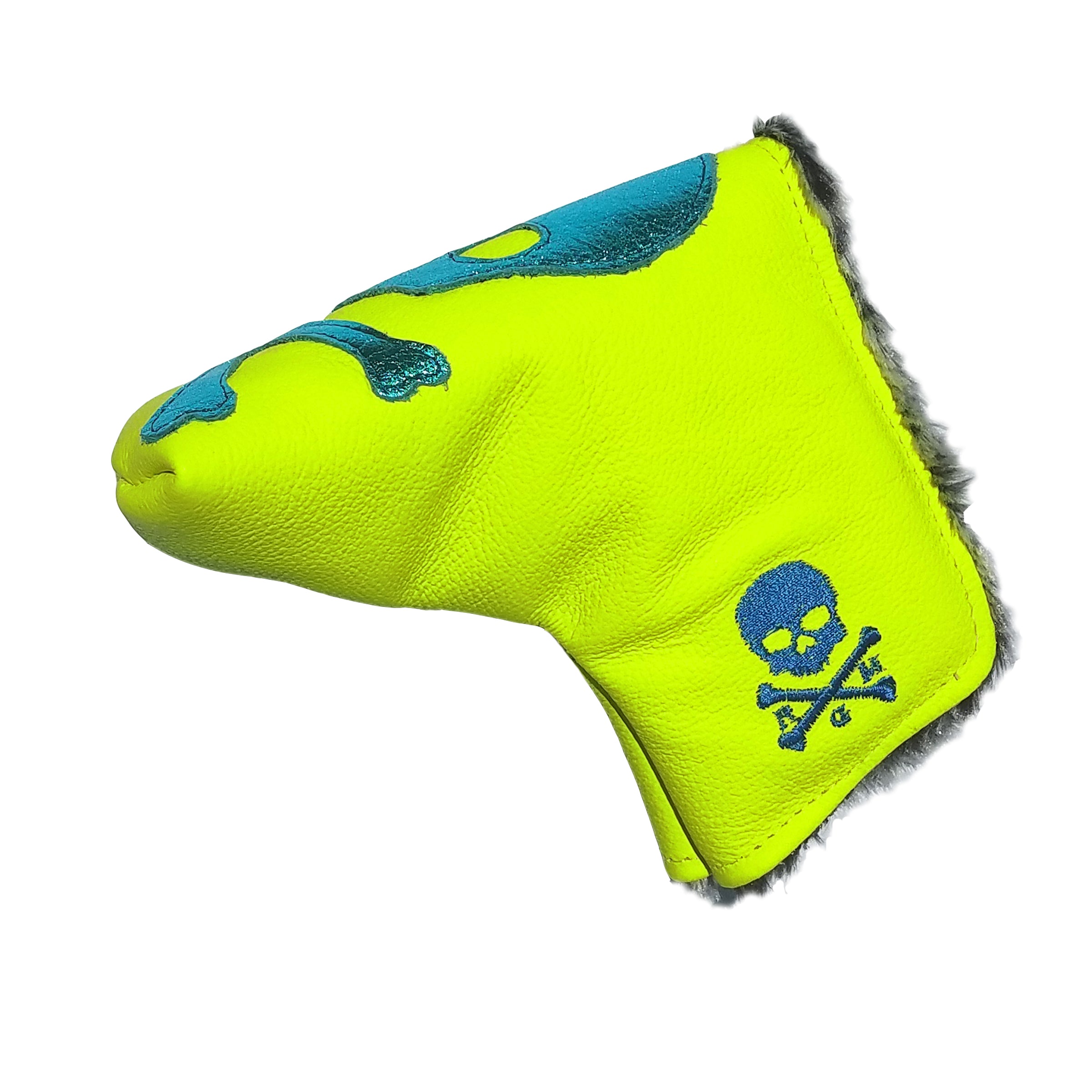 Limited Edition! The RMG Skull & Bones Neon Putter Cover - Robert Mark Golf