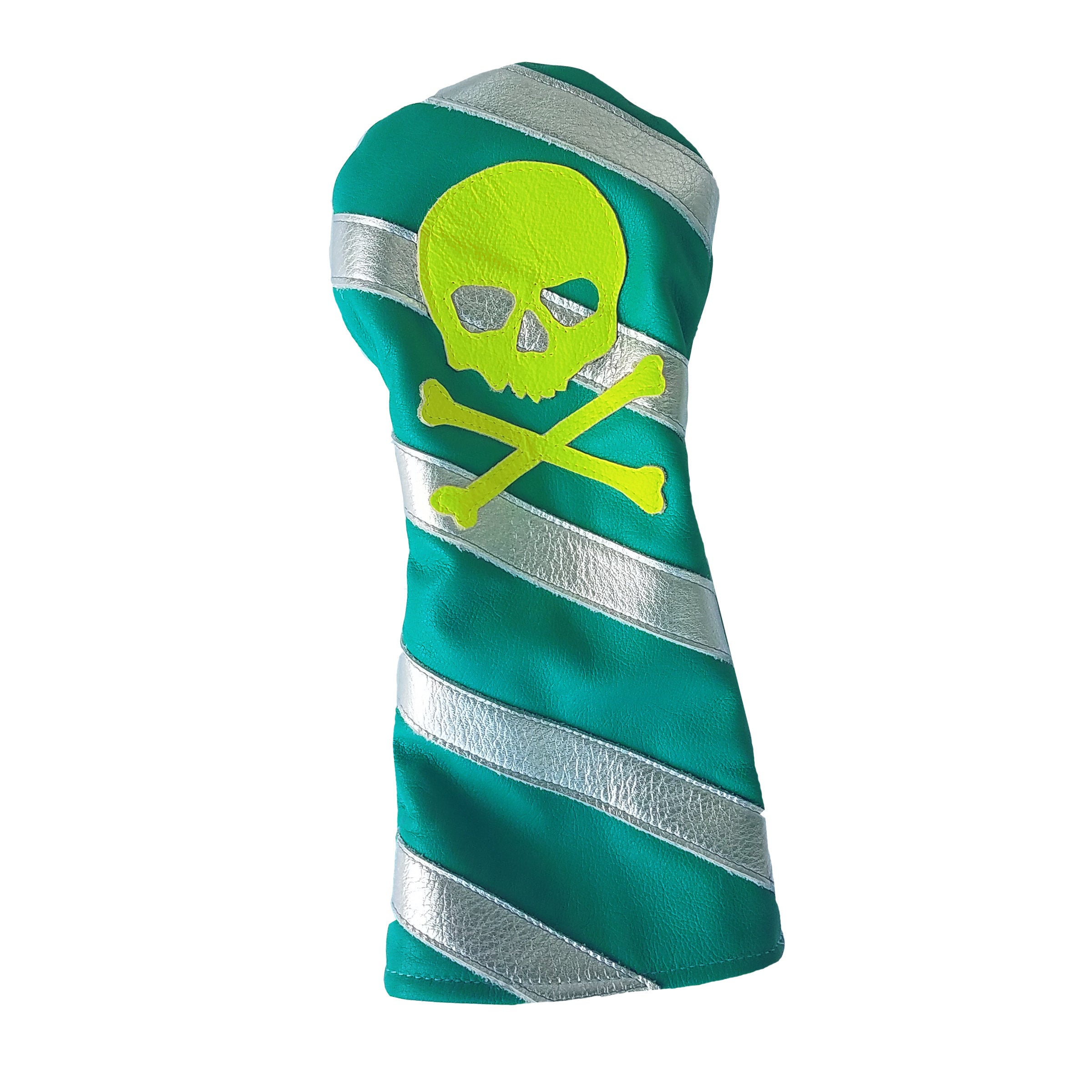 One-Of-A-Kind! Neon Skull & Bones Driver Headcover - Robert Mark Golf