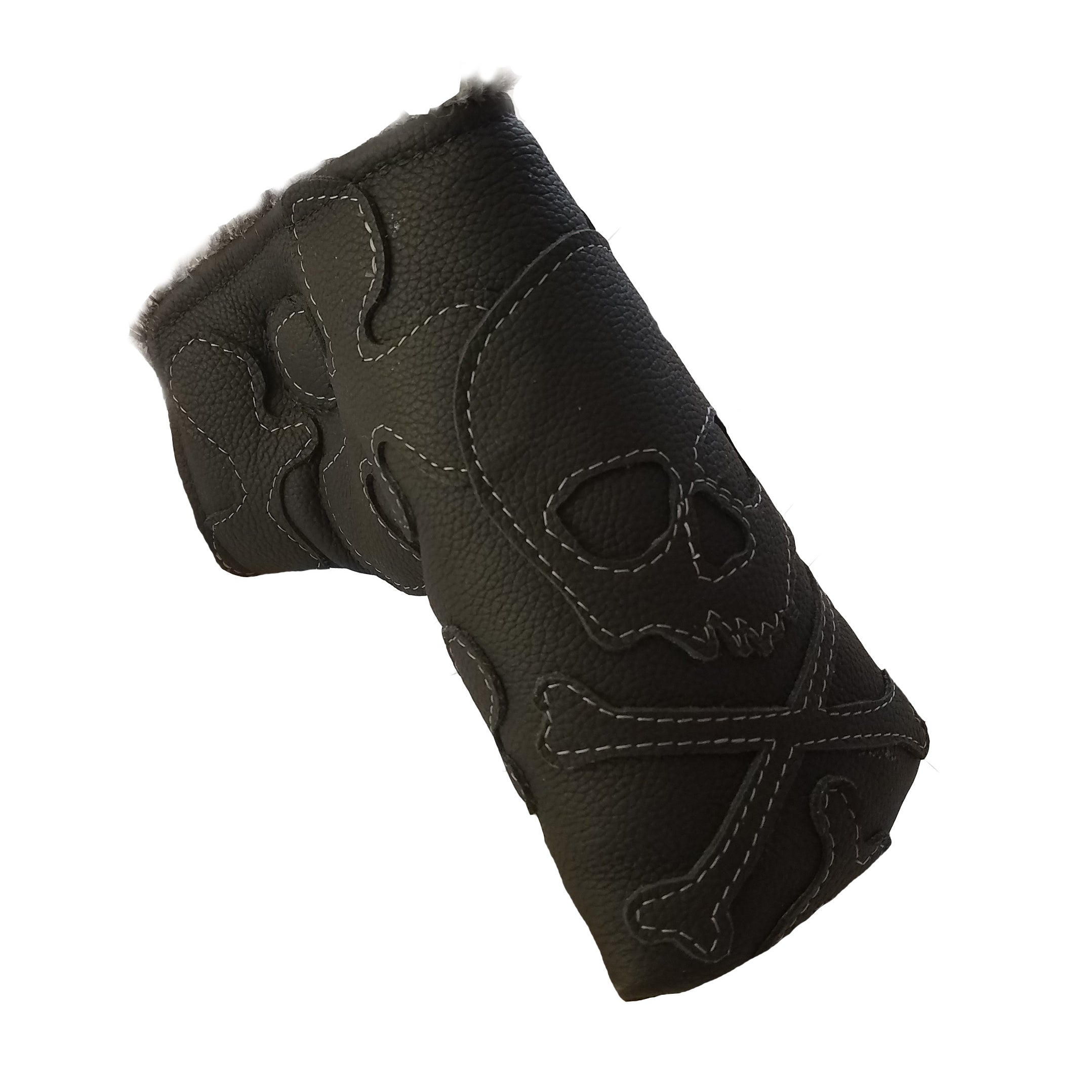 The "Murdered Out" White Stitched Putter Cover - Robert Mark Golf