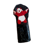 One-Of A-Kind! Black Alligator Embossed Panda With Guns Headcover