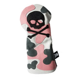 The Pink Camo Skull & Bones Headcover - Robert Mark Golf