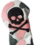 The Pink Camo Skull & Bones Headcover - Robert Mark Golf