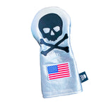 One-Of-A-Kind! RMG Spaceman Skull & Bones Silver Driver Headcover - Robert Mark Golf