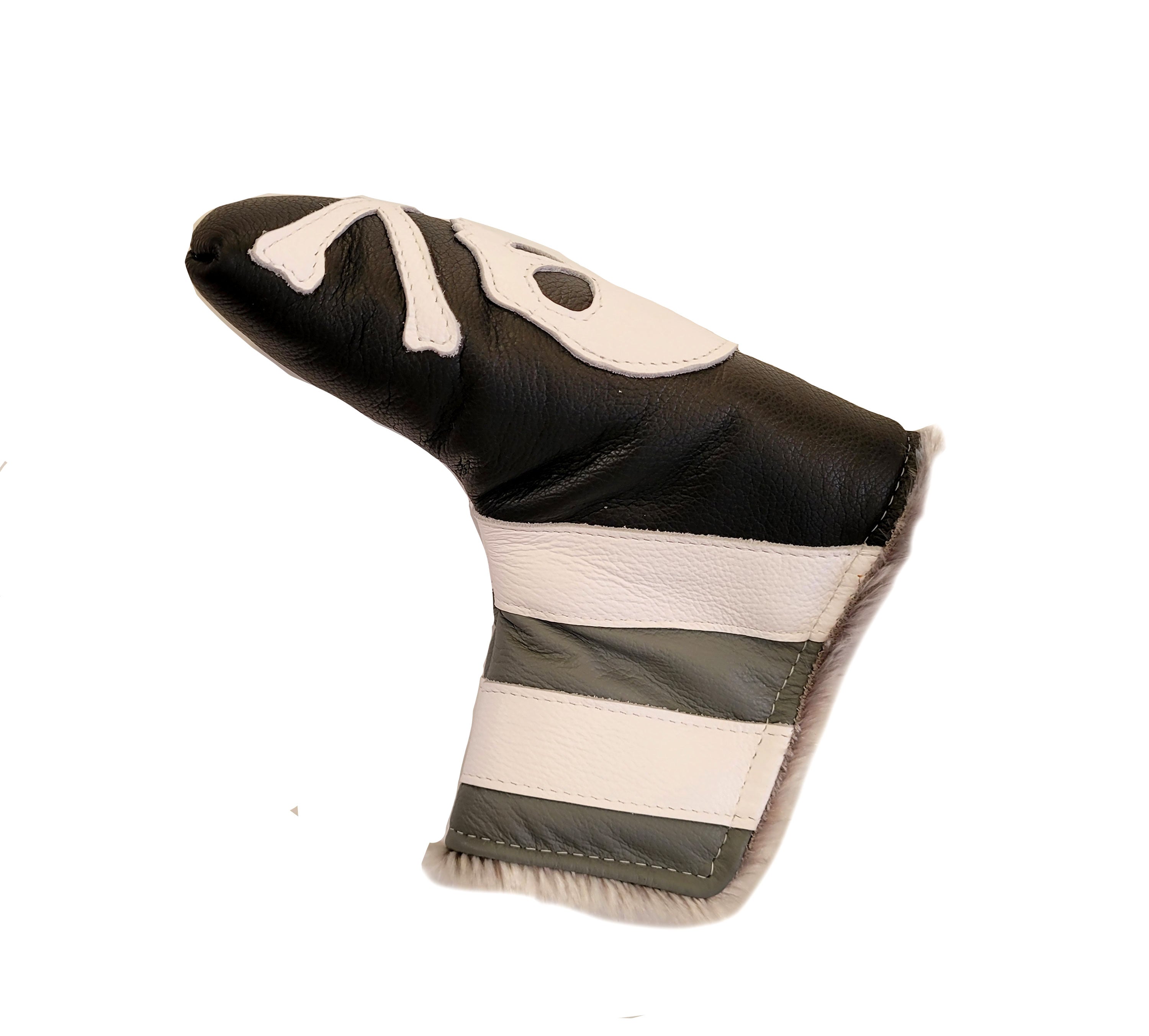 One-Of-A-Kind! Skull & Bones Monochromatic Blade Putter Headcover - Robert Mark Golf