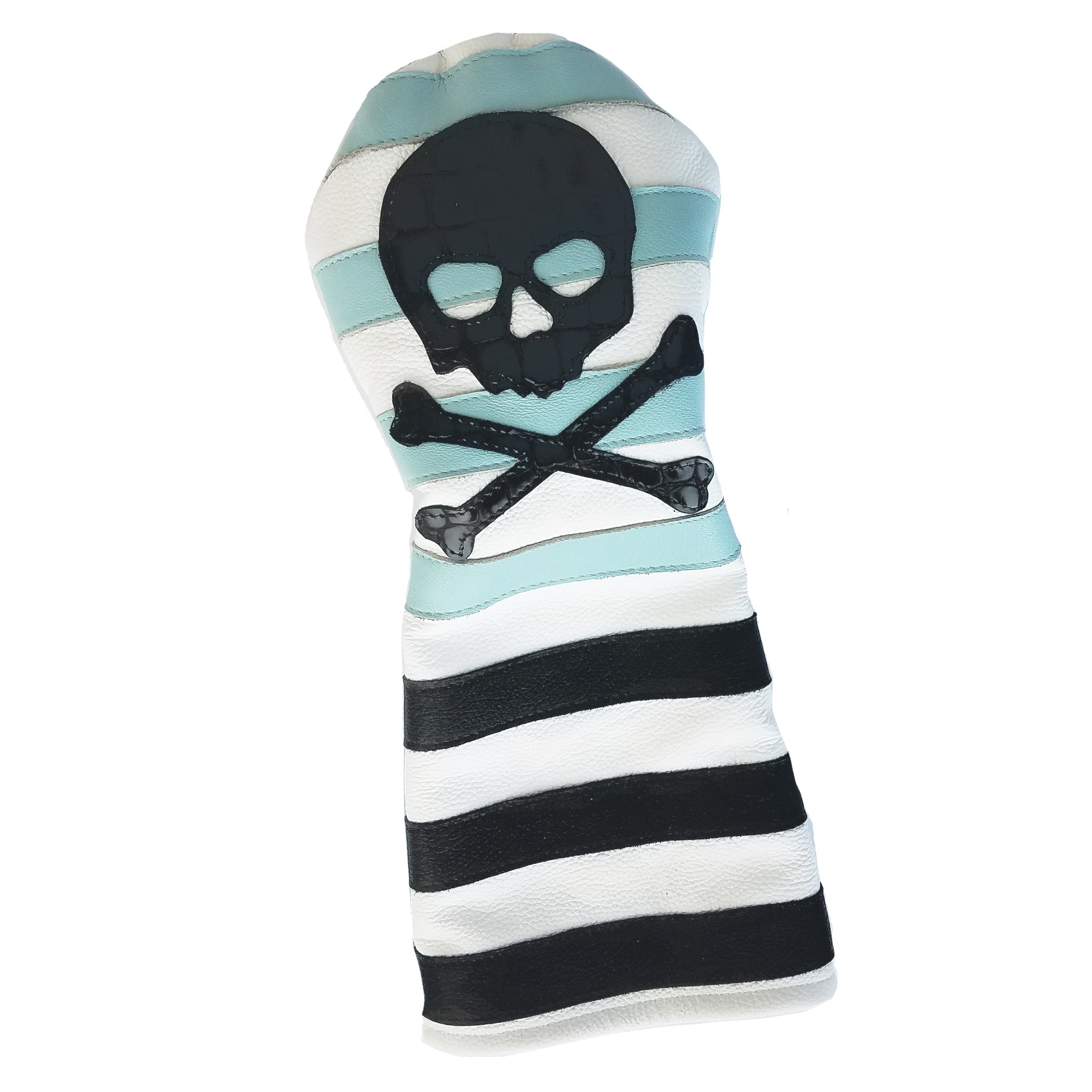 One-Of-A-Kind! Skull & Bones Grey Driver Headcover - Robert Mark Golf
