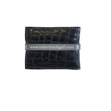 NEW! RMG Black Patent Leather Alligator Embossed / Tiffany Blue Leather Cash Cover/ Wallet - Robert Mark Golf