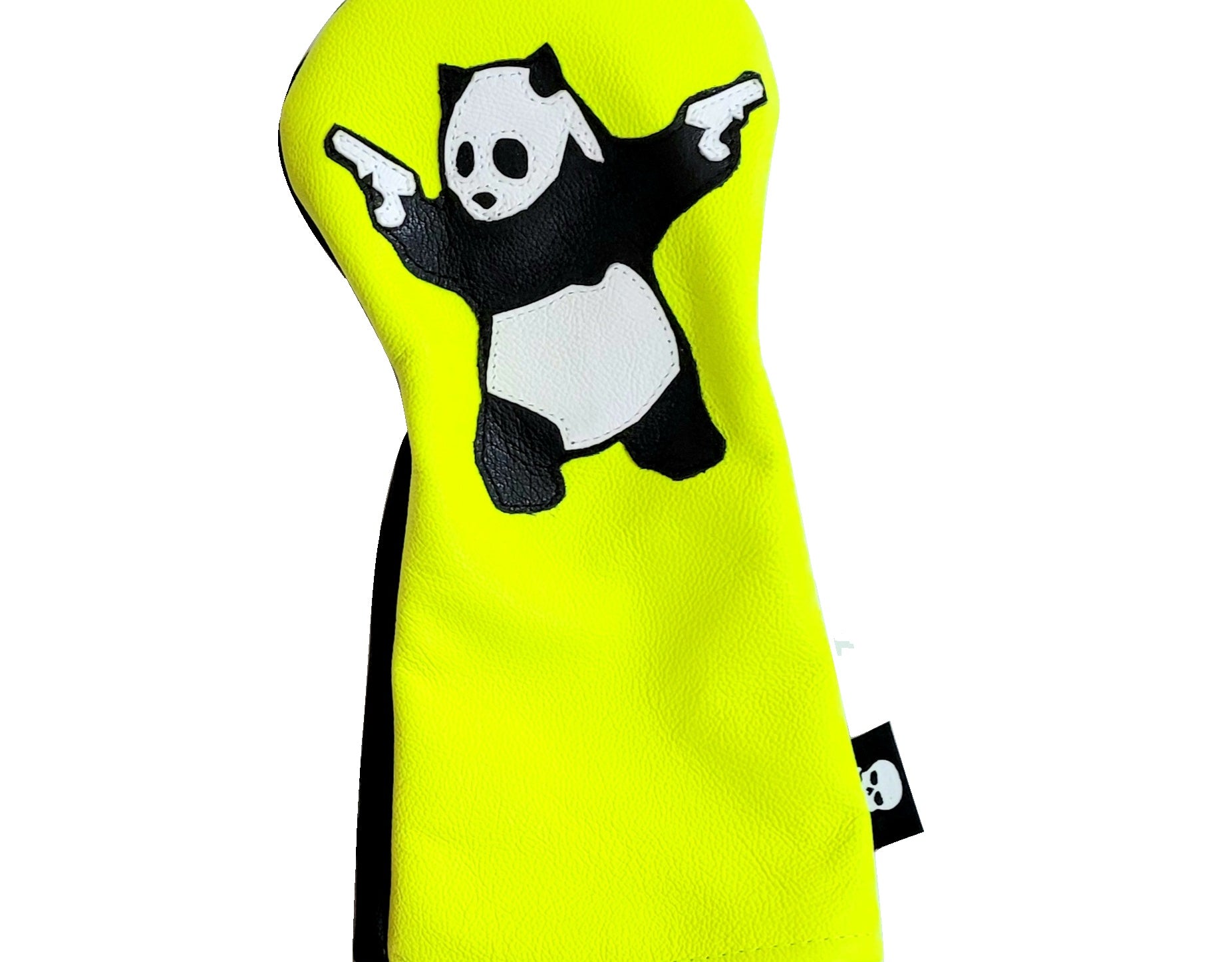 Neon Yellow Panda With Guns Headcovers! - Robert Mark Golf