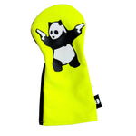 Neon Yellow Panda With Guns Headcovers! - Robert Mark Golf