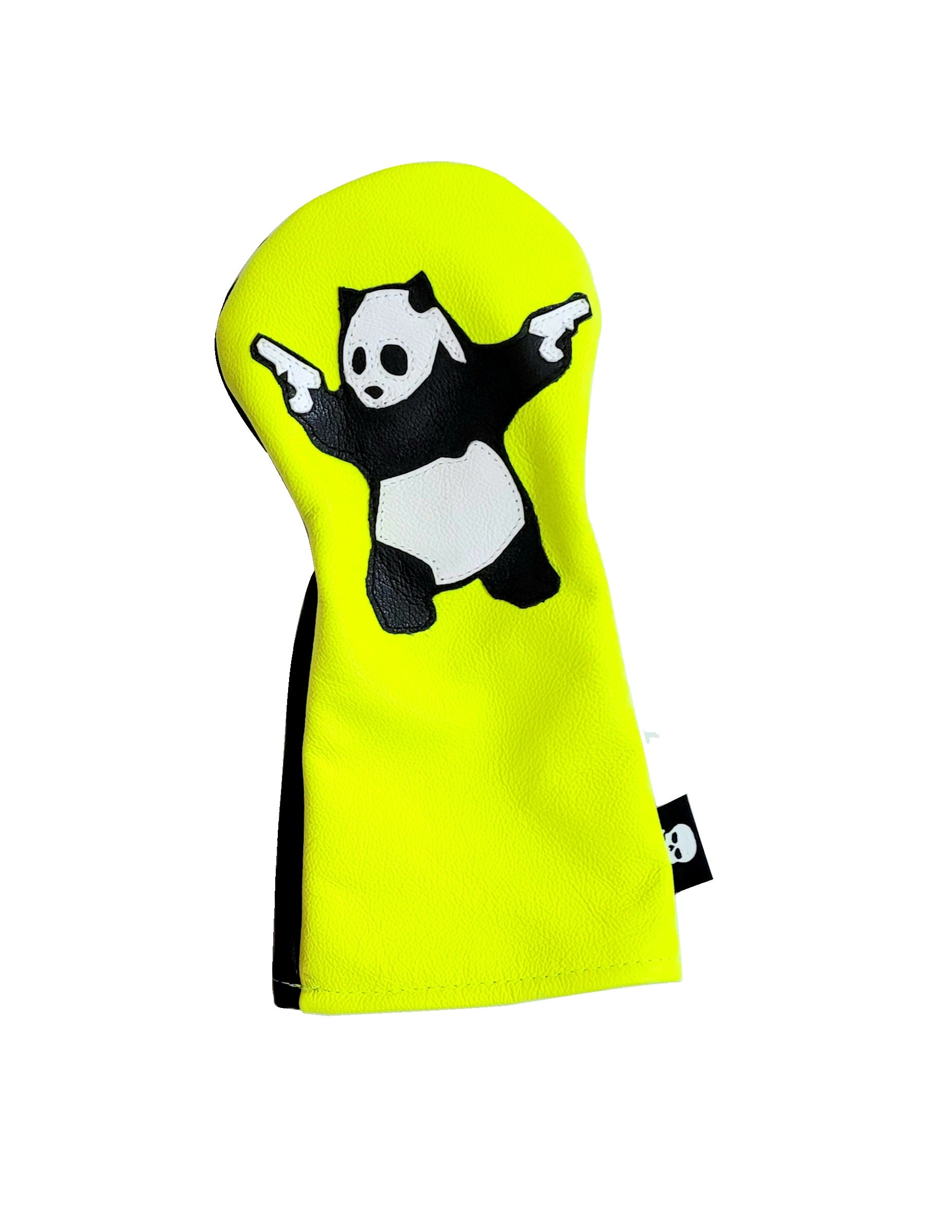 Neon Yellow Panda With Guns Headcovers! - Robert Mark Golf