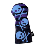 One-Of-A-Kind! Dancing Skull & Bones Rugby Stripes Driver Headcover