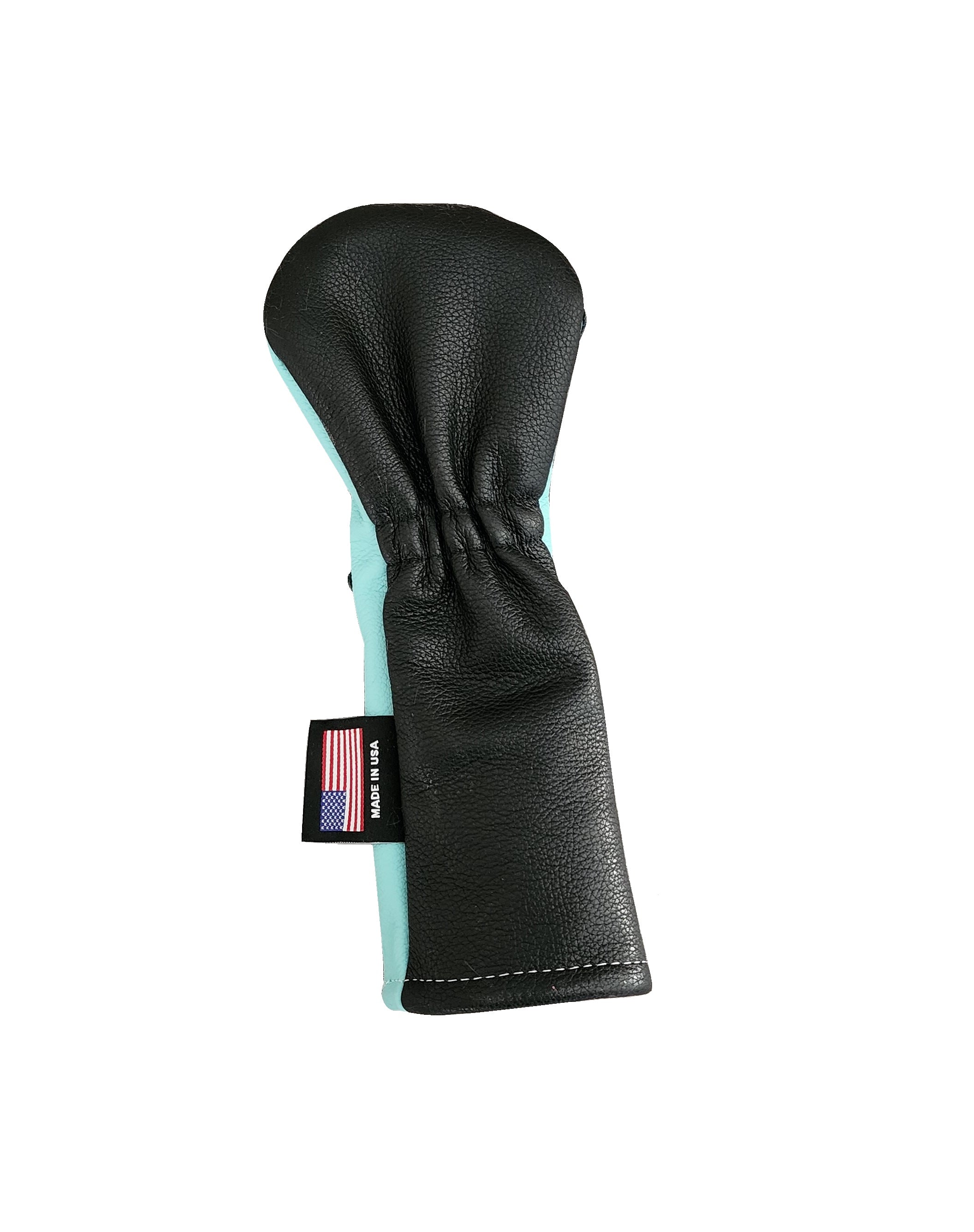 Robin's Egg Blue "Panda With Guns" Headcover - Robert Mark Golf